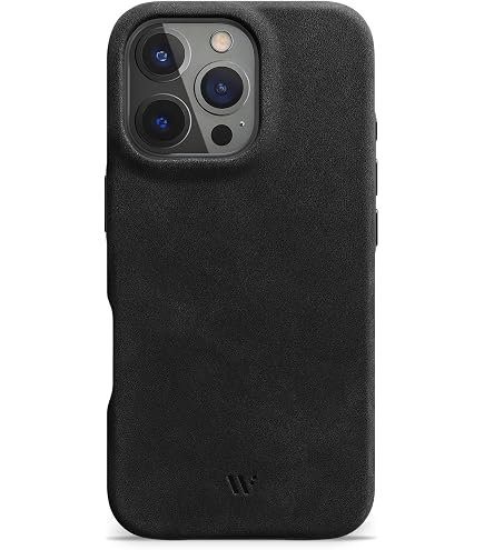 CG MOBILE Hülle Für IPhone 16 Pro Max | Holzimitat-Leder, Marine | Mit Mercedes-Logo | Schutz & Stil