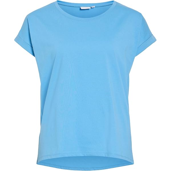Vila O-Neck Knit Top Haut En Tricot Col Rond Manches 2/4 Bouleau XS Femme