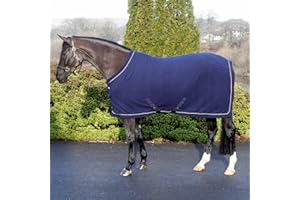 Harry Hall Masta Horse Fleece Stable Rug - Protective Super Soft Sheet for Horses - Equestrian Show Travel Blanket - Breathable Anti-Rub lining