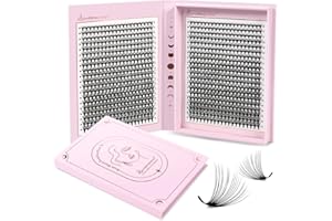 Lunamoon 20D Volume Ciglia Extension Ventagli per Ciglia 800 Fans Prefabricated Fans Eyelashes Premade Fans Lashes Volume Russo Ciglia(20D-0.07-C, 8-15mm)
