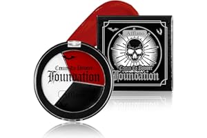 DE'LANCI Halloween Goth Maquillage Visage Rouge Blanc Noir Peinture Corporelle, Crazy Color Rouge Face Paint, Make up pour Fête Joker Pennywise Art Stuff SFX Cosplay Maquillage Zombie Vampire Costume