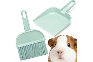 MYGEROMON Jaula Cobaya Cepillo Mini Escoba y Recogedor para Conejo/Huron/Hamster Animales Pequeños Dustpan and Brush