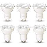 Amazon Basics Professional LED GU10 Spotlight Bulb, 35W equivalent, Warm White, Dimmable - Pack of 6