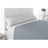 Miracle Home. Top Sheet Soft and Comfortable, 100% Brushed Microfibre, Wrinkle-Free and Anti-Peeling, 210 x 270, 135 Bed, Gre