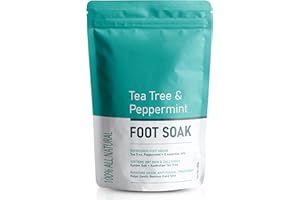 Tarrapu Tea Tree and Peppermint Foot Soak with Epsom Salt for Hard Skin and Antifungal Properties - Therapeutic Spa Treatment