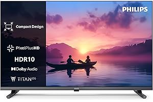 Philips 40PFS6000 HD LED Smart TV - Display 40’’ con Pixel Plus, piattaforma Titan OS e Dolby Digital Sound - Funziona con Alexa e Google Voice Assistant