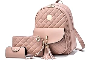 EVEOUT Borse a zainetto da donna in Pelle PU Zainetto Casual per il Lavoro Scolastico Itinerante Borsa a Tracolla Zaino Set