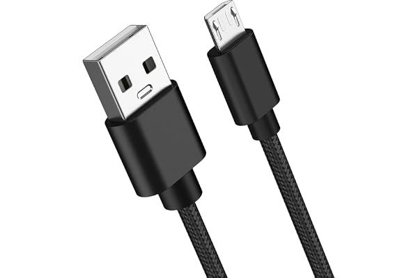 Meliya Cable Micro USB Nylon Cargador para Mando ps4 ebook Kindle Android Micro Usb(1m)