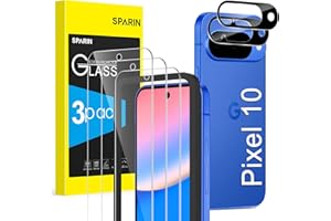 SPARIN 3+2 Stück Panzer Schutz Glas für Google Pixel 10, mit Montagehilfe, 3 Schutzfolie und 2 Kameraschutz, 9H Härte, Kratzfest, HD-Klar