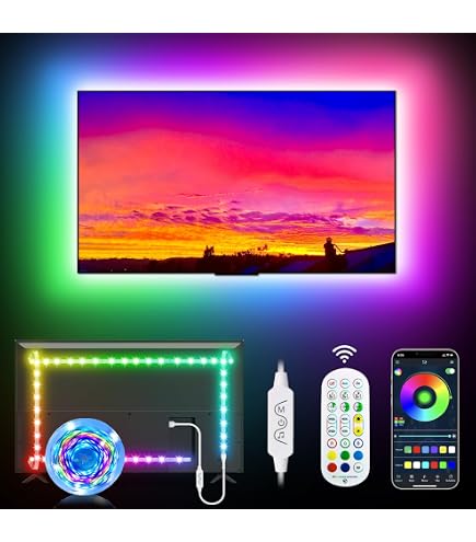WOWLED USB RGB LED Streifen – 1 M, IP65 Wasserdicht, Mit Fernbedienung Für TV-Hintergrundbeleuchtung & Dekoration