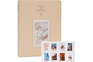 ZUIKAKU 128 Pocket Mini Album für Fuji Instax Mini 70 7s 8 8+ 9 11 25 50s 90, Polaroid Sofortbildkamera, Kodak Smile Printomatic Sofortbildkamera und Karten