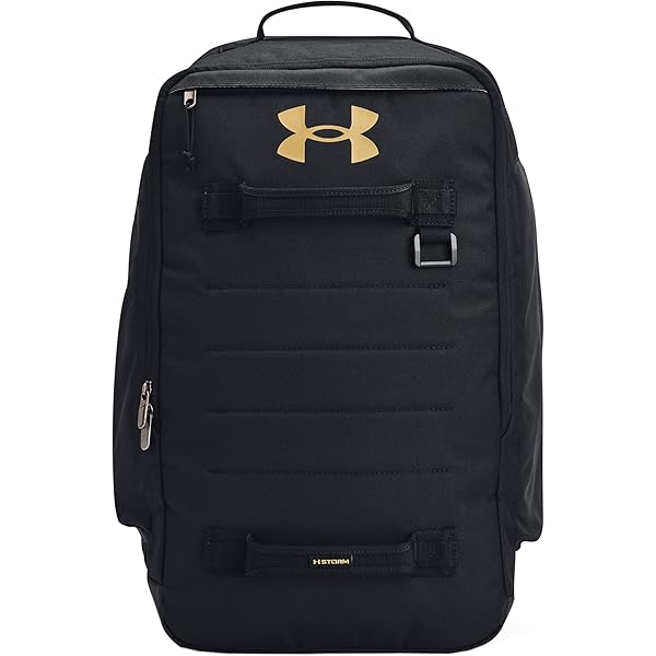 Under Armour ブラックバックパック IRON PARADISE Mens backpack Under Armour UA PROJECT ROCK DUFFLE BP black
