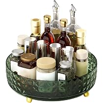 Pack De 2 Bandejas Giratorias Para Nevera Y Despensa – Lazy Susan 27 Y 23 Cm, Organizador Transparente 360°, Ahorra Espacio En Cocina Y Armarios