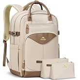 MATEIN HER Women's Portable Backpack, Work Backpack for Women, Set of 3 | Women's Laptop Backpack for 15.6 Inches, with 2 Toi