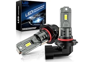 SHINYY Lampadine HB3 9005 LED Fari con Ventola, 23000LM 6500K Bianco 12V 600% Luminoso Lampade LED HB3 per Auto Abbaglianti Anabbaglianti Canbus Senza Errori, Sostituire Alogene e Luci Xeno, 2PCS