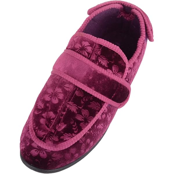 Pantofole ricamate in finto camoscio - BEIGE - 6.00
