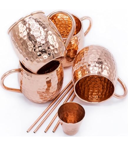Mug Vasos Cobre Set De 2 Moscow Mule Coctel 500ml Cantina | Cuotas sin