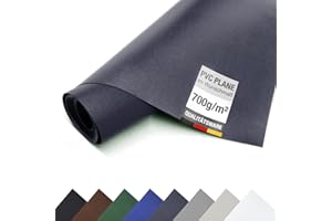 ‎ANKO PLANEN ANKO PLANEN PVC Abdeckplane 700 g/m² schwer wasserdicht UV-beständig reißfest – Matte LKW Plane für Garten, Industrie, Pool & Anhänger (Anthrazit, 2,5m x 1m)