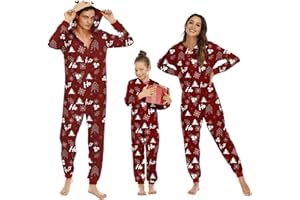 Menore Matching Family Pajamas Set, Christmas Sleepwear Long Sleeve, Reindeer Pajamas Set, PJs Xmas Festival Party Holiday Nightwear Dad Mom Adults Kids Baby