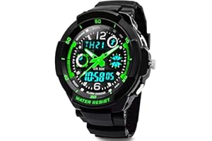 VDSOW Digital Uhren für Kinder Jungen - Wasserdicht Outdoor Sports Digitaluhren Analog Armbanduhr mit Wecker/LED-Licht, Elektronische Stoßfest Kinderuhren für Jugendliche