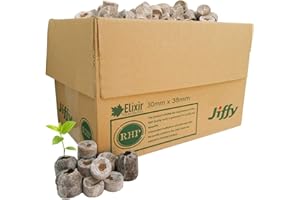 Elixir Gardens Jiffy Coir Propagation Pellets Peat Free Eco Friendly Compost Various Sizes 30,35,45mm / Various Qtys 10-2000 | 30mm x150