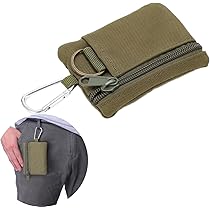 Mumisuto Tasca Tattica Portachiavi - Portafoglio Molle EDC Per Cintura, Nylon, Moschettone, Ideale Per Outdoor - Foto 3