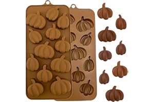 Orapink 1 molde de silicona de calabaza de diferentes formas de calabaza 3D para Halloween, día de Acción de Gracias