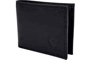 GERMANUS Cartera de cuero Max, Black, talla estándar, Clásico