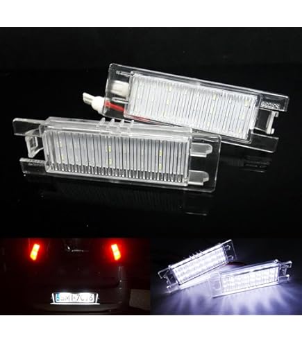 Número de matrícula Placa de Luz LED, Apenas Modelo UE para Fiat 500, 500C, Abar