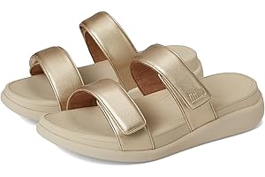 Fitflop Women's F-mode Go Adjustable Flatform Two-bar SlidesSlide Sandal