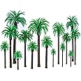 20 Pcs Ature Coconut Tree Model Plastic Artificial Tree DIY Landscape 3d Model For Artificial Rainforest Layout A Total Of 5 Sizes