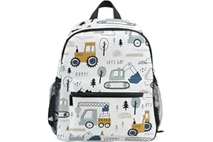 Mnsruu Kids Backpack Children's Schoolbag with Chest Strap Students Kindergarten Preschool Toddler Boys Girls