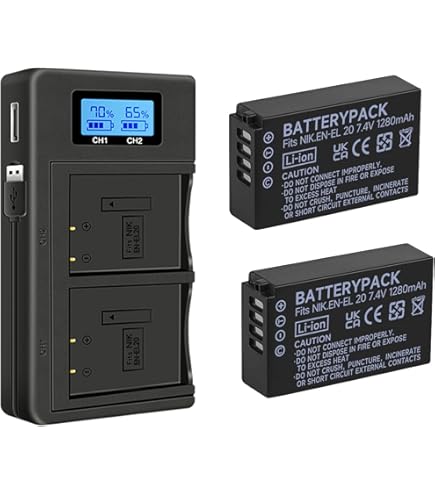 Nikon COOLPIX P950 バッテリー2個 Battery for Nikon COOLPIX P950 Digital Camera - Replacement for EN