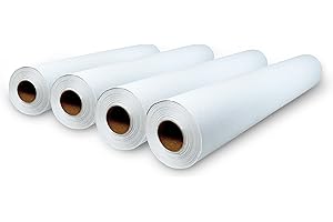 MUNTRADE Rollo de Papel Camilla Crepado 1 Capa - 59cm ancho, ±70 metros de longitud, Sin Precorte, Papel Camilla Masaje y Estetica (4, BLANCO)