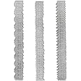 LGEGE Irregular Deckle Edge Ruler 3 Pcs Sets, 8.7 inch Paper Tearing Ruler for Cutting Paper to Wavy Line Jagged, Decorative Edges for Scrapbooking Decor