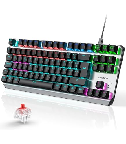 ATTACK SHARK X FREEWOLF M87 Clavier De Jeu 80% Sans Fil, 87 Touches Tkl Rvb, Sa PBT Keycaps, Clavier Bluetooth 5.0/2,4 Ghz Double Mode, 4000 Mah Pour Mac /Win, Bureau/Jeu Silencieux – Dégradé