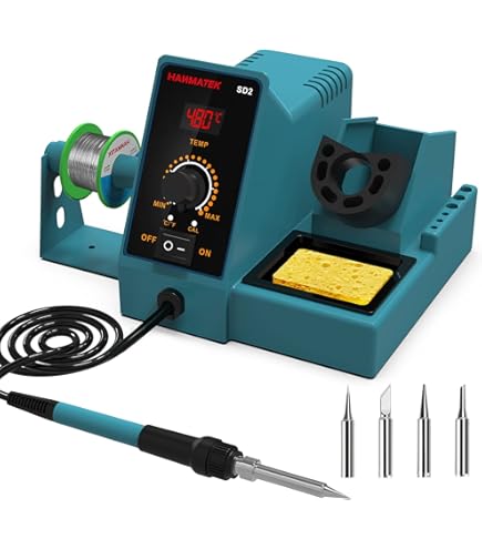 ZD99 Lötstation 48W - Komplettset Mit 4 Lötspitzen & Temperaturregelung 150-450°C