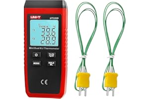 ANRIS UT320D Mini Type de Contact Thermomètre à Double Canal K/J Thermocouple Température Avec Rétroéclairage LCD
