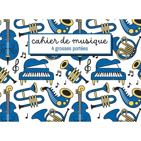 Papier Musique Seyes Cahier De Musique A4 100 Pages - Portées Grands Carreaux Seyes - Pour Solfège Et Partitions Cahier Chant A4 100 Pages