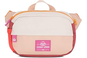 JOHNNY URBAN JUNIOR Bauchtasche Kinder Rot Rosa für Mädchen & Jungen - Felix - Recycelt & Wasserabweisend