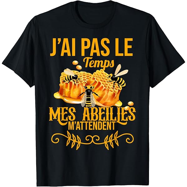 T-shirt Drôle 'abeille Occupée' - 100% Coton, Tailles S à XXXL, Fait Main Aux USA