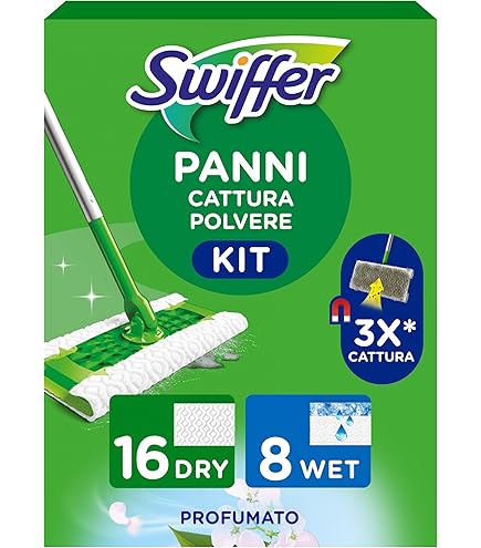 Gettimore Panno in microfibra riutilizzabile per Swiffer Sweeper, lavabile, confezione da 3, verde/blu/viola