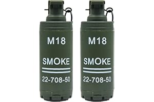 Gunyoo M18L Kunststoff Handgranaten Spielzeug 2pcs Granate Spielzeug für Outdoor CS Spiel Cosplay Requisiten Geschenk 14+