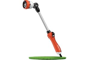 rainfactory pistolet arrosage 40cm - lance arrosage avec 8 modes de pulvérisation – métal robuste & poignée ergonomique - douchette jardin, embout arrosage, buse tuyau 3/4" haute pression