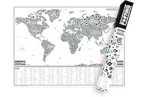 LUCKIES scratch Map of the F * #? Ing World