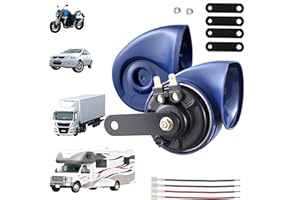 RUPSE Air Horn 12v, Super Loud Car Horn, Single Trumpet Air Horns, Air Horns for Car Truck Lorrys Train Motorcycle Vehicles Boat