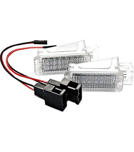 2x LED Footwell Lighting Module Set – White Ambient Light Boards For VW Interior (12V)