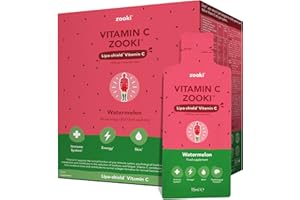 Zooki® Liposomal Vitamin C 1000mg Liquid Sachets | Alcohol Free, Vegan, Soy Free, Natural Ingredients | Immune System, Skin & Energy Support (Watermelon, 30 Count (Pack of 1))