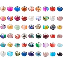 PandaHall - Perline In Lega Con Foro Grande, Stile Europeo, 11 Mm, 50 Pezzi
