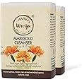 Urvija Marigold Cleanser Soap - Essential oil based Handmade soap with Goodness of Calendula oil - Nourishes and Hydrates Skin - Certified Palm oil free, Paraben & Chemical free (Pack of 2, 90g each)